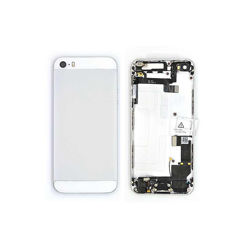 Coque arrière Silver pour iPhone 5S complète photo 2