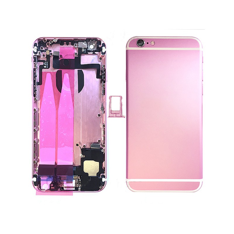 Coque arrière Rose pour iPhone 6 complète photo 2