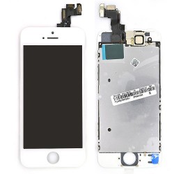 Ecran BLANC iPhone SE RAPPORT QUALITE / PRIX pré-assemblé photo 2