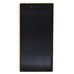 Bloc Ecran avec châssis pour Sony Xperia Z5 Premium Dual Or photo 2