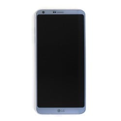 Bloc Ecran avec vitre et LCD prémontés sur châssis pour LG G6 Platinium photo 2