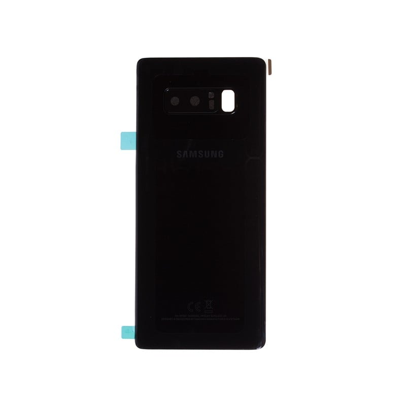 Vitre arrière pour Samsung Galaxy Note 8 Noir Carbone photo 2