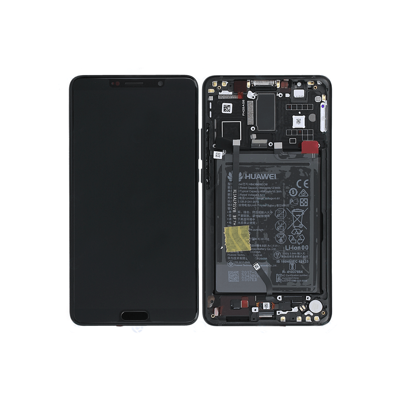 BLoc Ecran Noir COMPLET prémonté sur chassis + batterie pour Huawei Mate 10