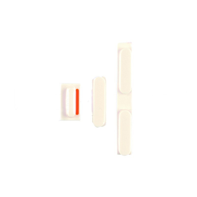 Lot de boutons pour iPhone 5C Blanc photo 2