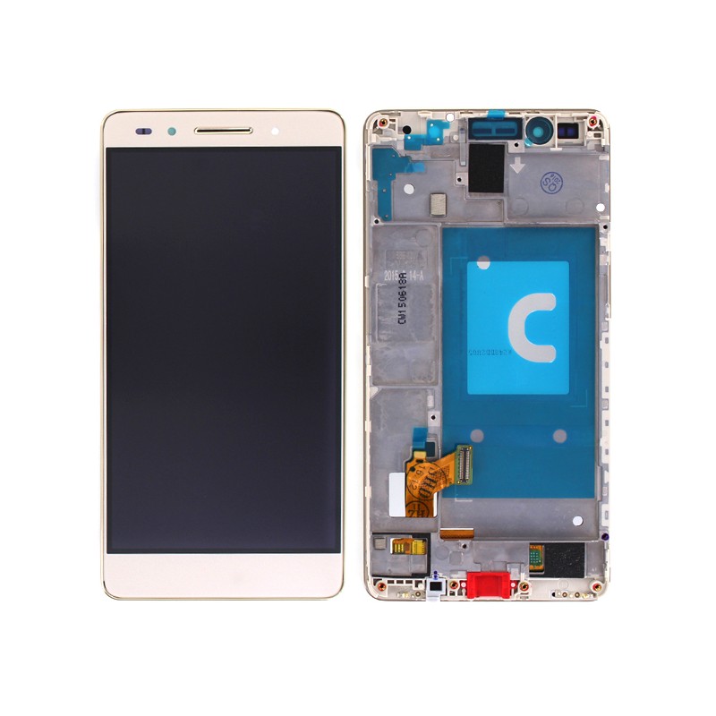 Ecran Or COMPLET (vitre + LCD) prémontés sur chassis pour Huawei Honor 7 photo