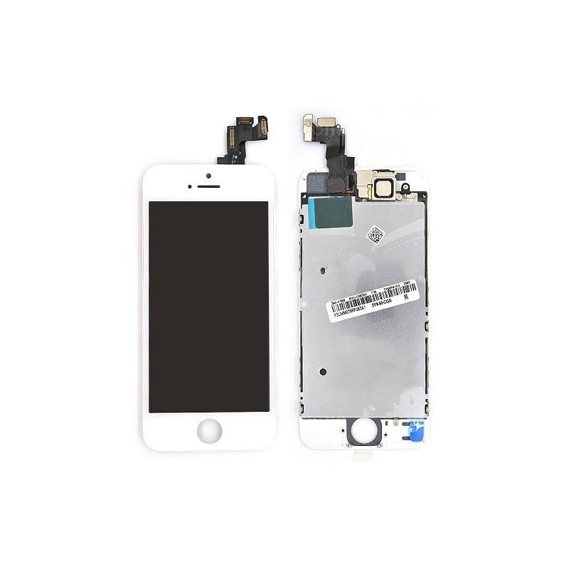 Ecran BLANC iPhone 5S et SE PREMIUM pré-assemblé photo 1