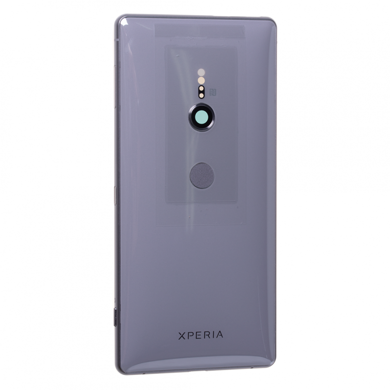 Coque arrière avec chassis et lecteur d'empreintes pour Sony Xperia XZ2 / XZ2 Dual Argent Photo 1