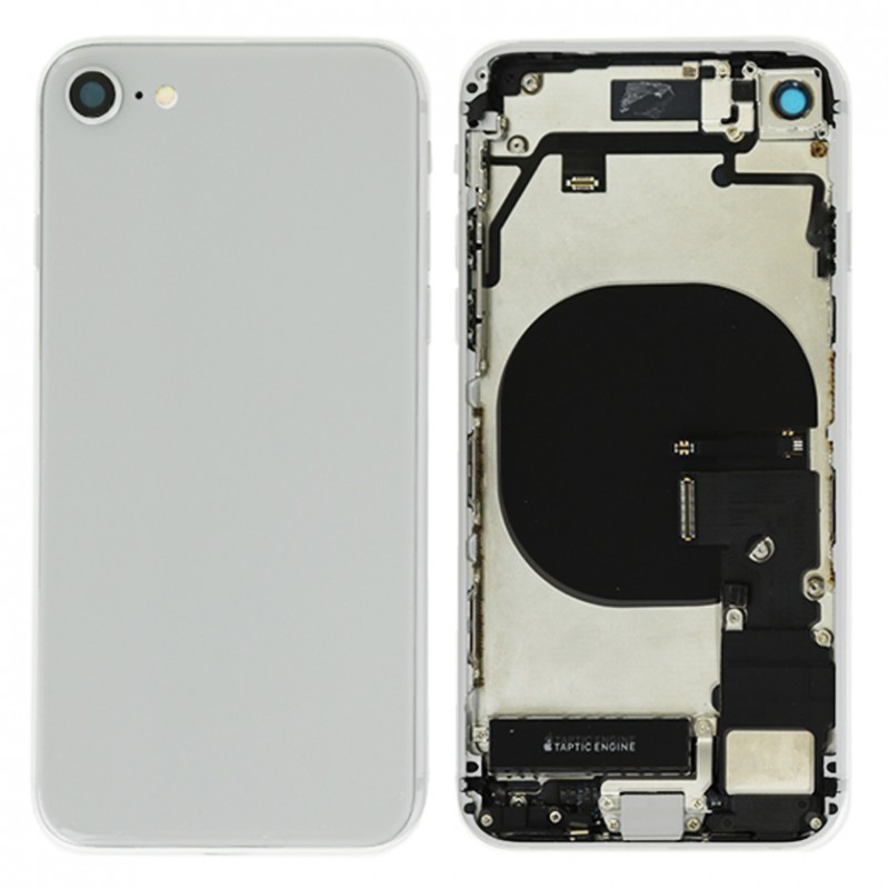 Coque arrière complète Argent pour iPhone 8 Photo 1