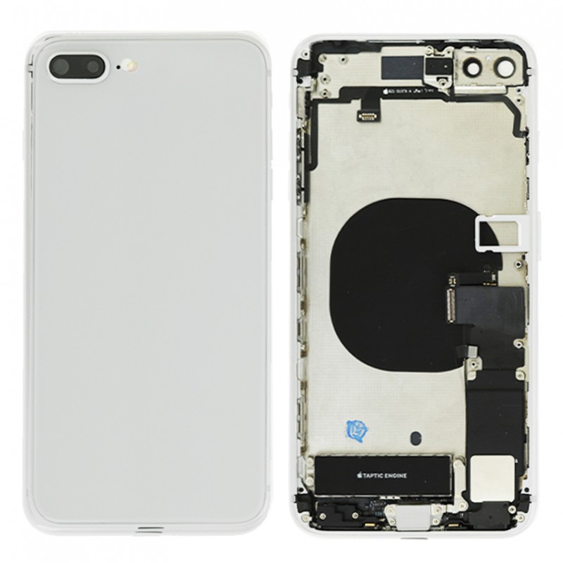 Coque arrière complète Argent pour iPhone 8 Plus Photo 1