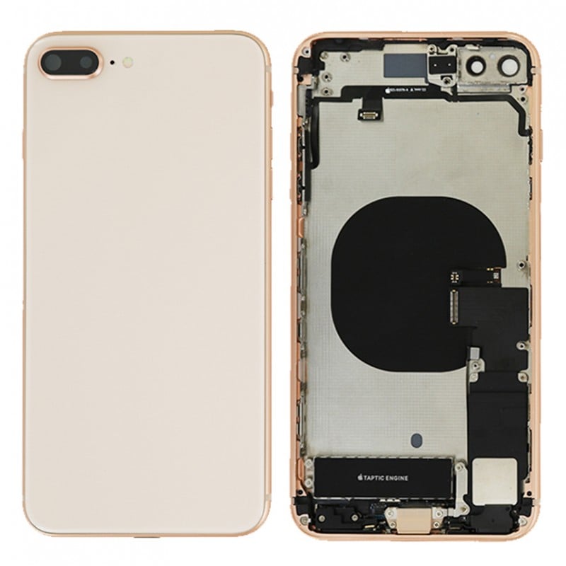 Coque arrière complète Or pour iPhone 8 Plus Photo 1