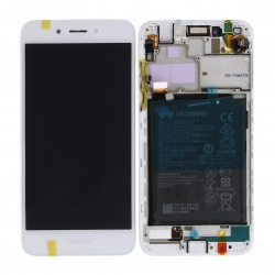 Bloc Ecran Blanc COMPLET prémonté sur chassis + batterie pour Huawei Honor 6A photo 5