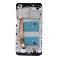 Bloc Ecran Noir COMPLET prémonté sur chassis pour Huawei Y6 Pro 2017 Photo 3