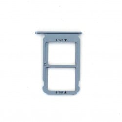 Rack tiroir 2 cartes SIM Gris pour Huawei Honor 10 Photo 1