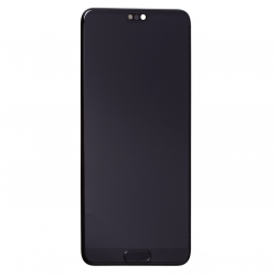 Bloc Ecran Noir COMPLET prémonté sur chassis pour Huawei P20 Photo 1