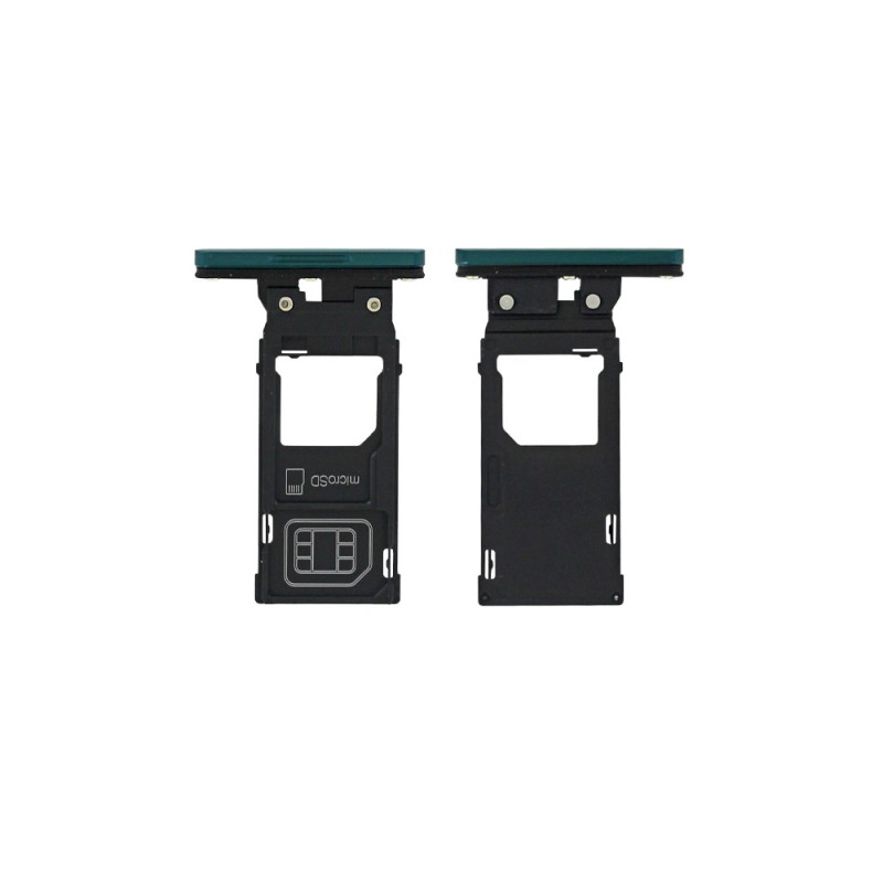 Rack tiroir cartes SIM et SD Vert Irisé pour Sony Xperia XZ3_photo 1