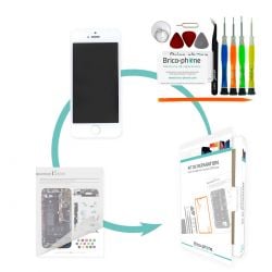 Kit de réparation Brico-phone avec écran BLANC iPhone 5S et  SE PREMIUM pré assemblé