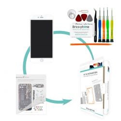 Kit de réparation Brico-phone avec écran BLANC iPhone 6 PLUS RAPPORT QUALITE / PRIX pré assemblé 