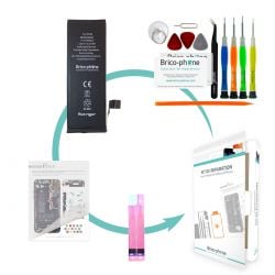 Kit de remplacement Brico-phone avec batterie compatible iPhone SE