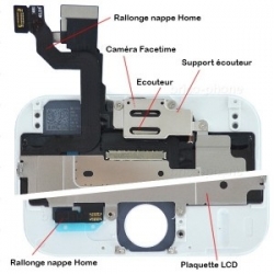 Ecran BLANC iPhone 6 PREMIUM pré-assemblé photo 3