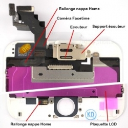 Ecran NOIR iPhone 6 PLUS PREMIUM pré-assemblé photo 5