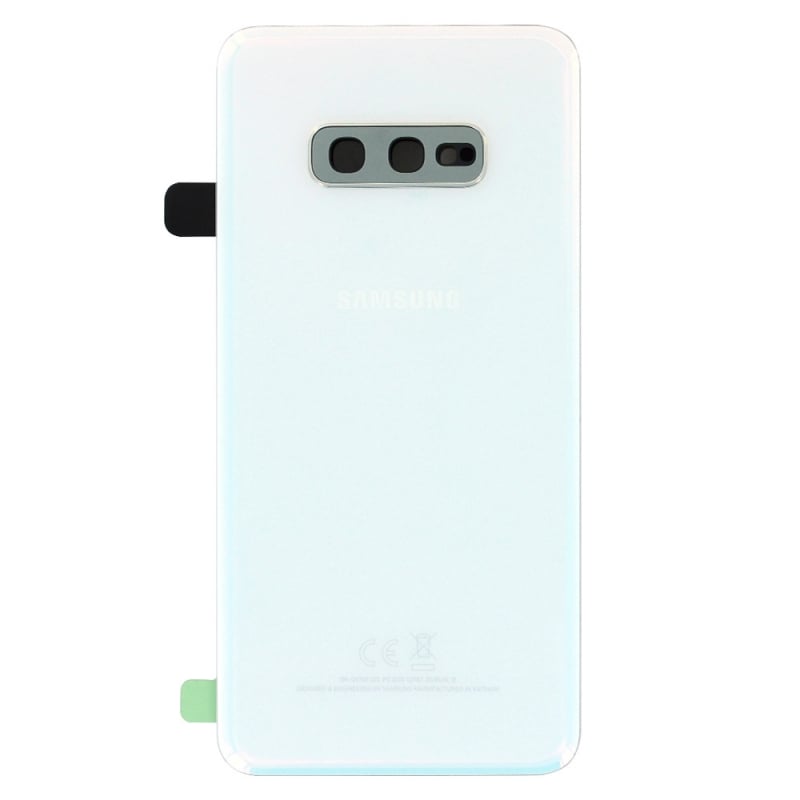 Remplacer la vitre arrière blanche du Galaxy S10e par cette pièce neuve d'origine avec Bricophone_photo1