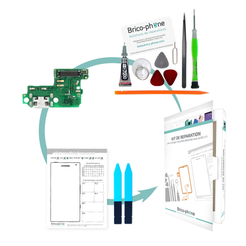 Kit de réparation Connecteur de charge Huawei P10 Lite