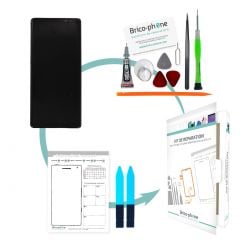 Kit de réparation Ecran complet Amoled et vitre prémontés Samsung Galaxy Note 8 Or Topaze