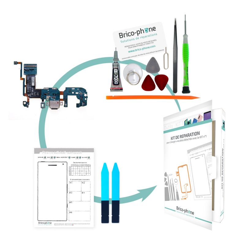 Kit de réparation Connecteur de charge Samsung Galaxy S8 Plus