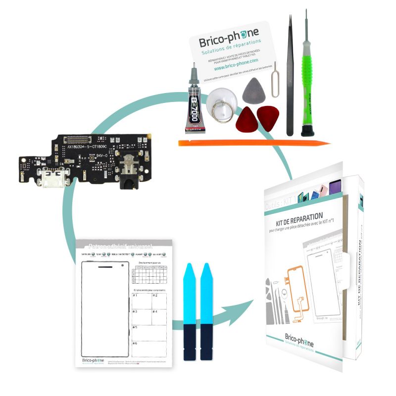 Kit de réparation Connecteur de charge Micro USB Xiaomi Redmi Note 5