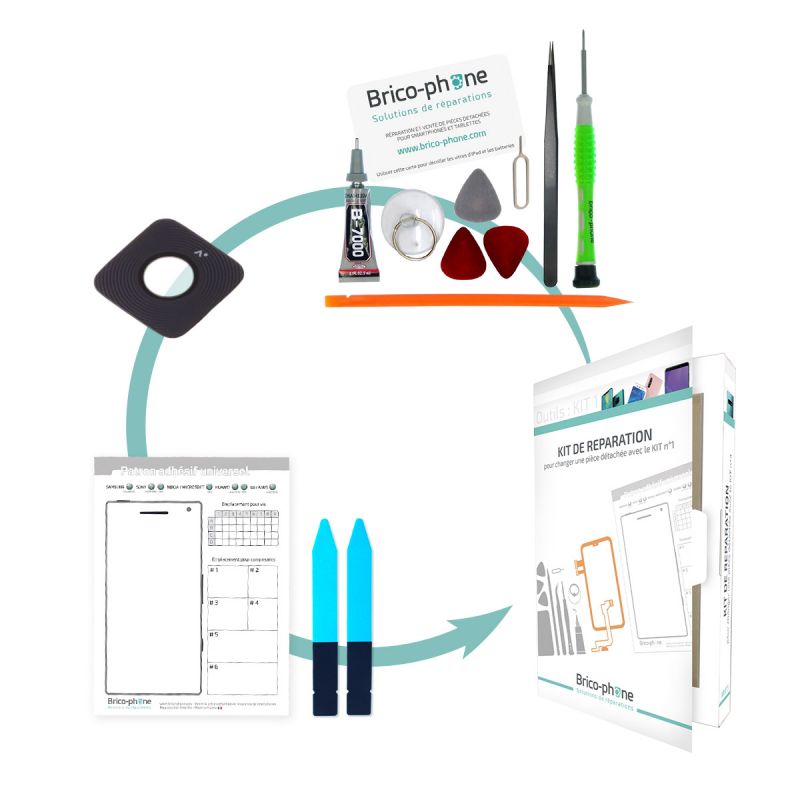 Kit Bricophone avec lentille de caméra arrière Samsung Galaxy Note 4