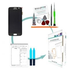 Kit de remplacement Ecran complet NOIR Samsung Galaxy S7