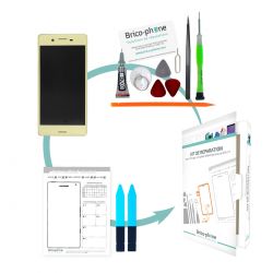 Kit de réparation Ecran complet Lime avec châssis Sony Xperia X / X Dual