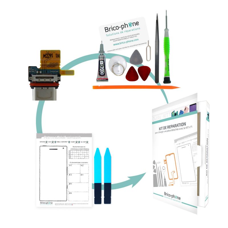 Kit pour remplacer le connecteur de charge Sony Xperia X Compact