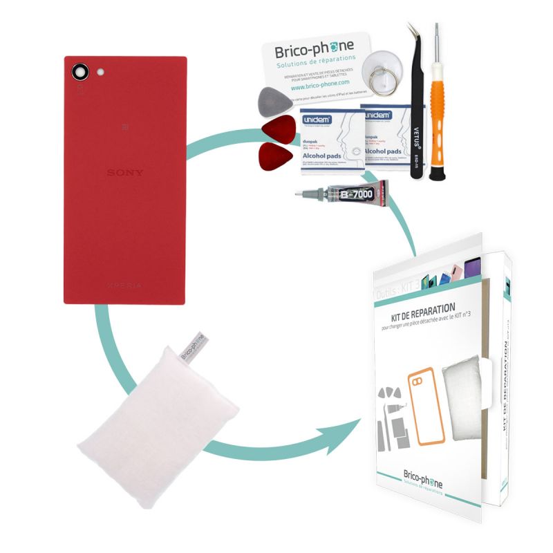 Kit de réparation Vitre arrière Corail Sony Xperia Z5 Compact