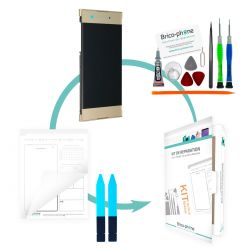 Kit de réparation Ecran complet Or sur châssis Sony Xperia XA1 / XA1 Dual