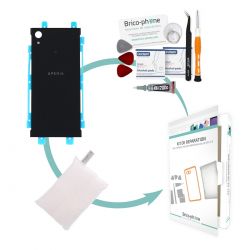 Kit pour changer la vitre arrière NOIRE Sony Xperia XA1 / XA1 Dual