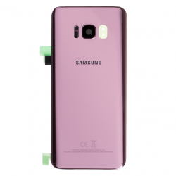 Vitre arrière pour Samsung Galaxy S8 Rose Poudré Photo 1