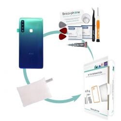 Kit de réparation Vitre arrière Bleue Samsung Galaxy A9 2018