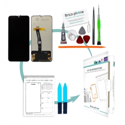 Kit de réparation Ecran Noir vitre + LCD pré-monté pour Huawei P Smart 2019