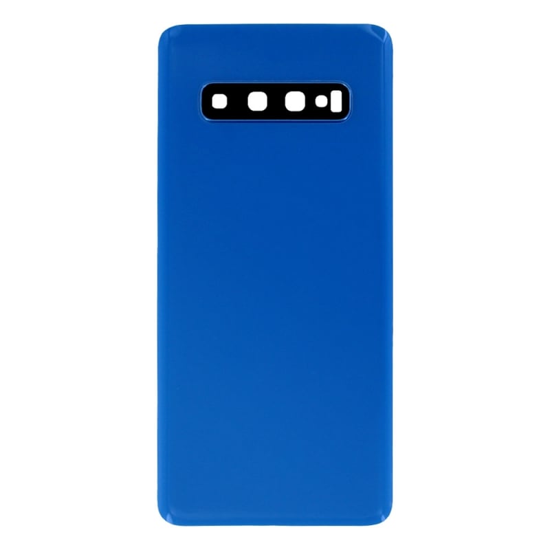 Vitre arrière compatible pour Samsung Galaxy S10+ Bleu Prisme photo 2