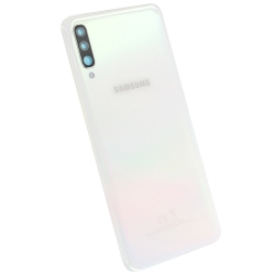 Remplacer la vitre arrière en plastique du Galaxy A70 blanc par une pièce neuve d'origine avec Bricophone_photo3