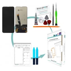 Kit de réparation Ecran vitre + dalle LCD pré-assemblé pour Honor 9X