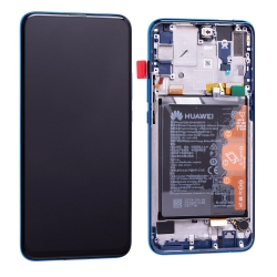 Bloc Ecran Bleu Saphir COMPLET pré-monté sur châssis + batterie pour Huawei P Smart Z