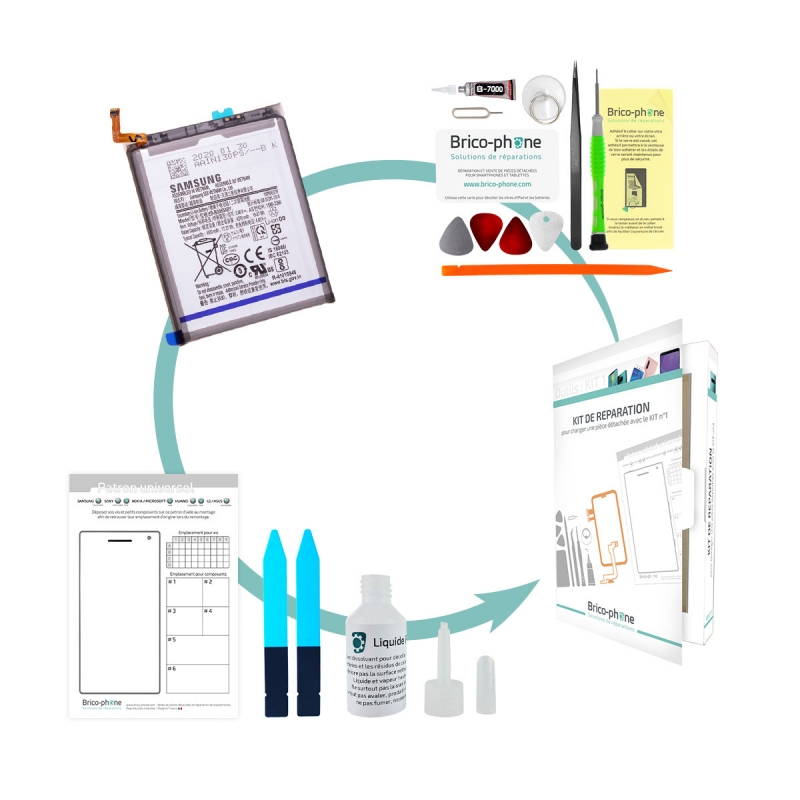 Kit pour remplacer la batterie d'origine de Samsung Galaxy S20+