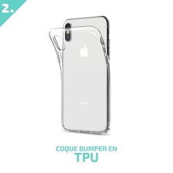 Pack Essentiel de Protection 3-en-1 pour Honor 8X - Étui étanche, film Hydrogel et coque Minigel photo 2