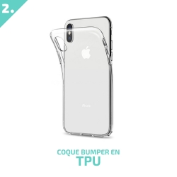 Pack Essentiel de Protection 3-en-1 pour Huawei Mate 20 Lite - Étui étanche, film Hydrogel et coque Minigel photo 2