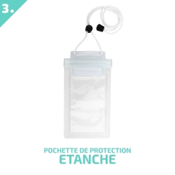 Pack Essentiel de Protection 3-en-1 pour Huawei P smart 2019 - Étui étanche, film Hydrogel et coque Minigel photo 3