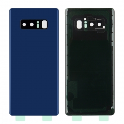 Vitre Arrière Compatible pour Samsung Galaxy Note 8 Bleu photo 2