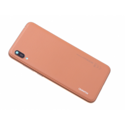 Vitre arrière avec logo pour Huawei Y6 2019 - Marron photo 0