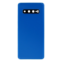 Vitre arrière compatible pour Samsung Galaxy S10+ Bleu Prisme